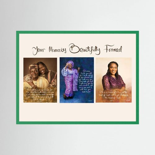 Custom Photo Frame with Scripture | Personalized Faith-Based Wall Art | Christian Memory Frame | Artbreathe